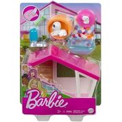 Casinha Mini Playset com Pet Barbie - Mattel GRG75-GRG78-944