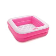 Piscina Soft com Fundo Inflável 57L Intex - 57100 Rosa