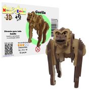 Brinquedo Quebra Cabeça 3D Gorila Mdf