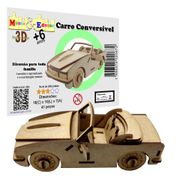 Brinquedo Quebra Cabeça 3D Carro Conversível Mdf