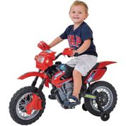 Moto Elétrica Infantil Motocross V6 - Vermelha - Xplast