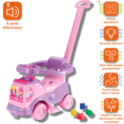 TOTOKA PLUS ROSA BEBÊ INFANTIL C/ LUZ SOM MOTOCA QUADRICICLO