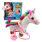 Branco Uncórnio Playfull Pets Passeio Divertido - Toyng 046