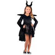 Fantasia Malévola Bruxa do Mal Infantil de Halloween - G 9 - 10