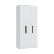 Guarda Roupa Modulado Urban c/3 Portas e 2 Gavetas - Branco Line