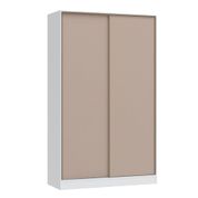 Guarda Roupa Modulado Requinte com 2 Portas de Correr - Branco Line/Duna Line