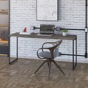 Escrivaninha Dynamica Industrial 150 cm - Carvalho Dark/Preto