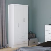 Guarda Roupa Irís com 3 Portas - Branco