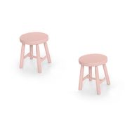 Kit 2 Banquetas Infantil Espanha - Rosa Bebê