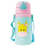 Garrafinha De Alumínio Animal Fun Girafa 450ml Buba