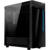 Gabinete Gamer Gigabyte C200 Mid Tower RGB Vidro ATX Preto - GB-C200G