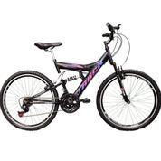 Bicicleta Track Bikes TB 300 Aro 26 com Suspensão Dupla, Freio V-Brake, 21 Marchas