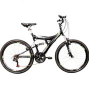 Bicicleta Aro 26 Track Bikes MTB TB-300 com 18 Marchas e Suspensão Dupla