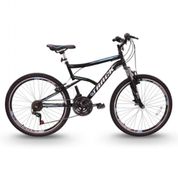 Bicicleta Aro 26 Track Bikes Master Mountain Bike com 21 Marchas e Suspensão Dianteira