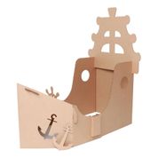 Kit Navio Casinha Para Brincar - Papelão Eu Amo Papelão