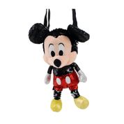 Bolsa Formato Pelúcia Mickey Lantejoulas 30cm: Disney