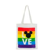 Bolsa Sacola Retangular Mickey Love Arco-Íris: Disney