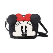 Bolsa Preta Rosto Minnie 18x18cm: Disney