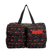 Bolsa Dobrável De Viagem Preta Minnie Mouse: Disney