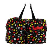 Bolsa Dobrável De Viagem Preta Mickey Mouse: Disney