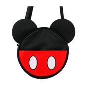 Bolsa Tiracolo Circular Rosto Assinatura Mickey: Disney