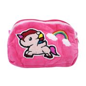 Bolsa Infantil Rosa Pelúcia Unicórnio: FS