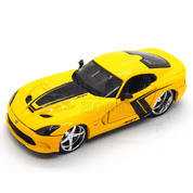 Miniatura Carro SRT Viper GTS  2013 1/24 Amarelo