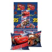 Manta que vira Almofada da Disney Jolitex 45x45cm Carros 150x200 cm