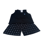 Pijama Regata Curto Infantil Menino Preto 004