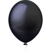 BALAO PARA DECORACAO REDONDO N.080 PRETO PCT.C/30 HAPPY DAY