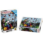 Quebra-Cabeça - 1000 Peças - Romero - Britto - Paris - Grow