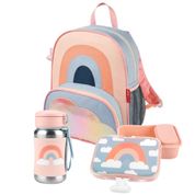 Kit Refeição Infantil Skip Hop Arco Íris Mochila e Garrafa