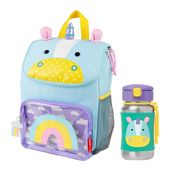 Kit Refeição Escolar Com Mochila e Garrafa SkipHop Unicórnio