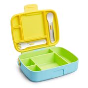 Lancheira Bento Box Amarelo Verde Azul Munchikin