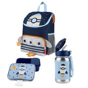 Kit Refeição Escolar Skip Hop Espaço Com Garrafa e Mochila