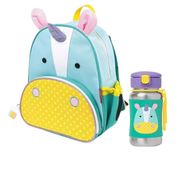 Kit Refeição Infantil Mochila e Garrafa Skip Hop Unicórnio