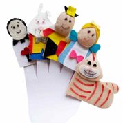 Dedoches de Feltro - Alice - 5 personagens - Kits e Gifts