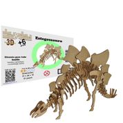 Brinquedo Quebra Cabeça 3d Dinossauro Estegossauro Mdf