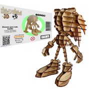 Brinquedo Quebra Cabeça 3D Sonic Mdf