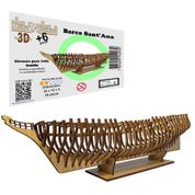 Brinquedo Quebra Cabeça 3D Barco Navio Mdf