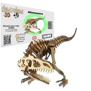 Brinquedo Quebra Cabeça 3d Dinossauro Alossauro Mdf