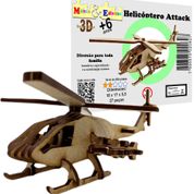 Brinquedo Quebra Cabeça 3D Helicoptero Attack