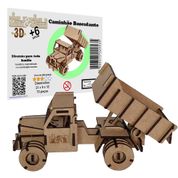 Brinquedo Quebra Cabeça 3D Caminhão Basculante Mdf