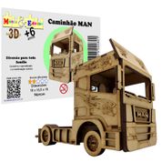 Brinquedo Quebra Cabeça 3D Caminhão MAN Mdf