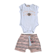 Conjunto Bebê Feminino Hug Patinha Branco