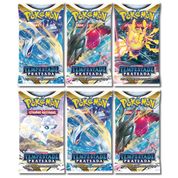 Cartas Pokémon EE12 Booster 6 Pacotes 36 Cartas - Tempestade Prateada