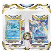 Kit de Cartas Pokémon Blister Quadruplo Tempestade Prateada 4 Pacotes + 1 Carta