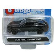 Miniatura Carro Ford Mustang GT 2015 1/64 Preto