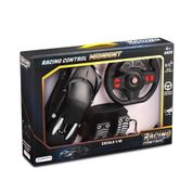 Carrinho com Volante e Pedal Racing Control Midnight Preto Multikids