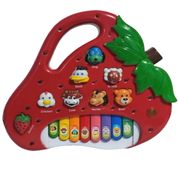 Brinquedo Infantil Teclado Piano Fazenda Bichinhos Morango